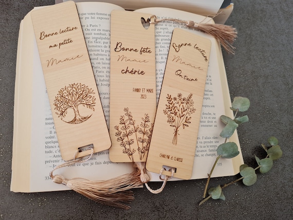 Marque page personnalisable en bois
