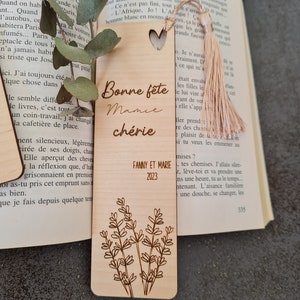 Marcapáginas de madera personalizable imagen 4