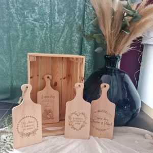 Customizable aperitif board/cutting board 22X12cm or 32x14cm