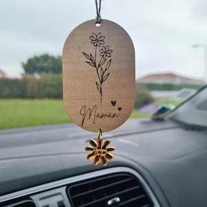 Pendentif Rétroviseur Voiture Zèbre Élégant – Suspensions Intérieur Auto Double Face, Chaîne 17 Cm
