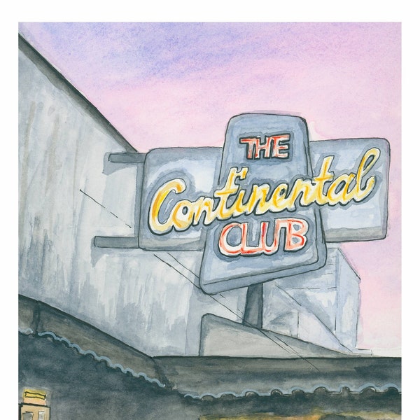 The Continental Club | Austin (Art Print)