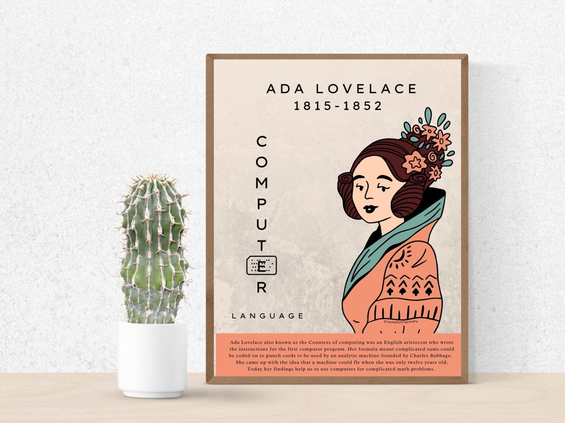 Famous Mathematicians Posters , Set of 8 Wall Prints, Printable Math ...