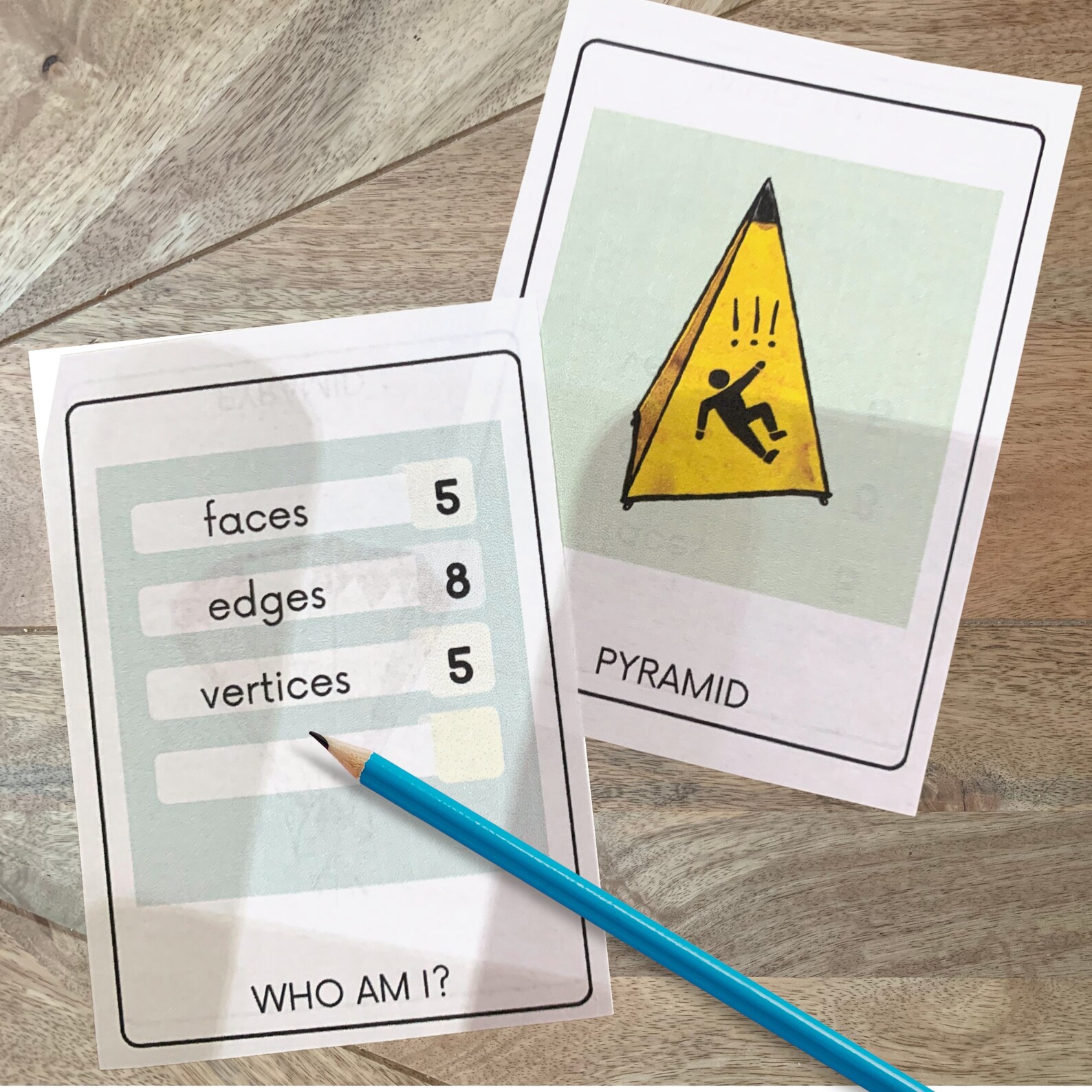 3D Shapes in the Real World Printable Flashcards for Kids With ...