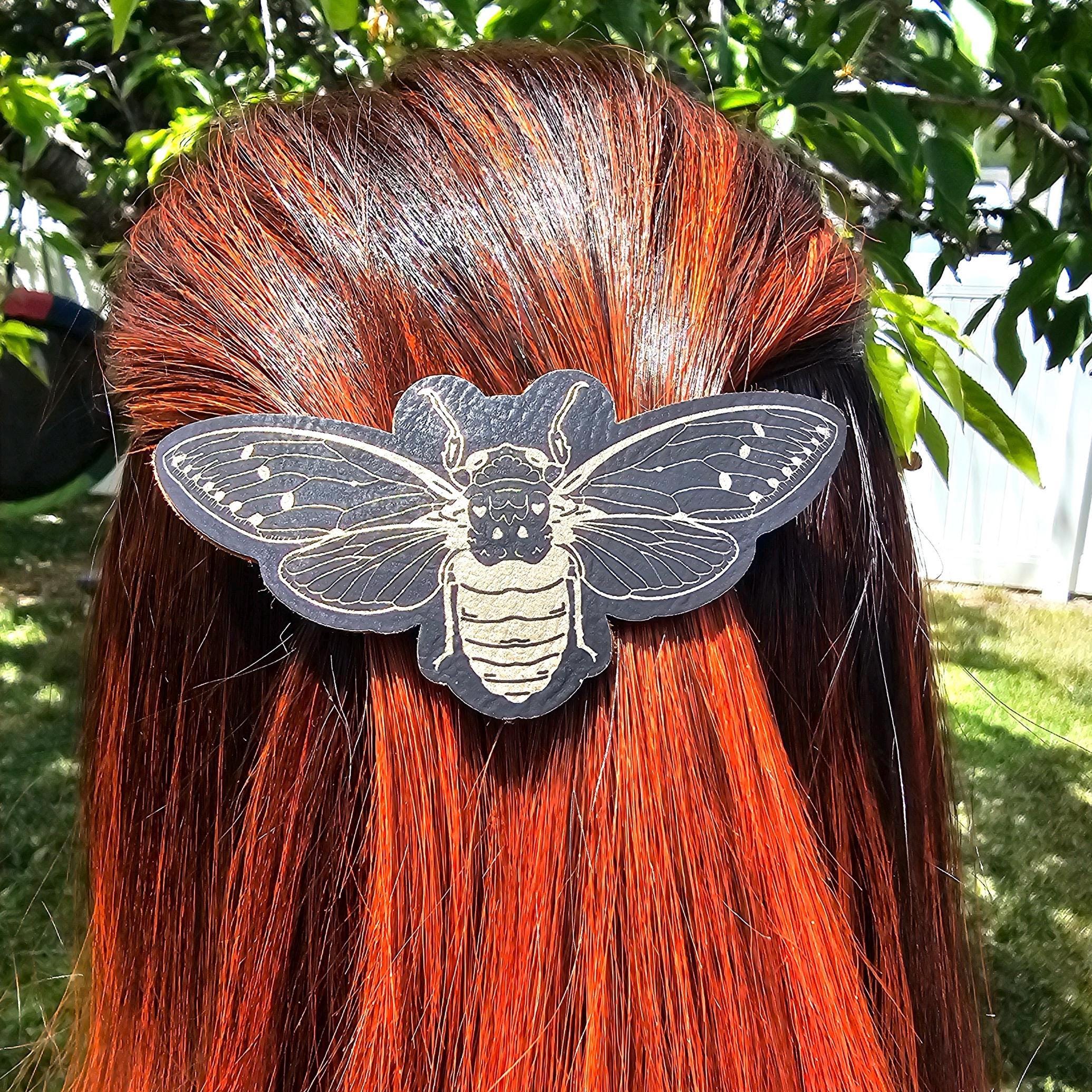Unique Cicada Hair Clip/barrette (gold or Silver) - Etsy