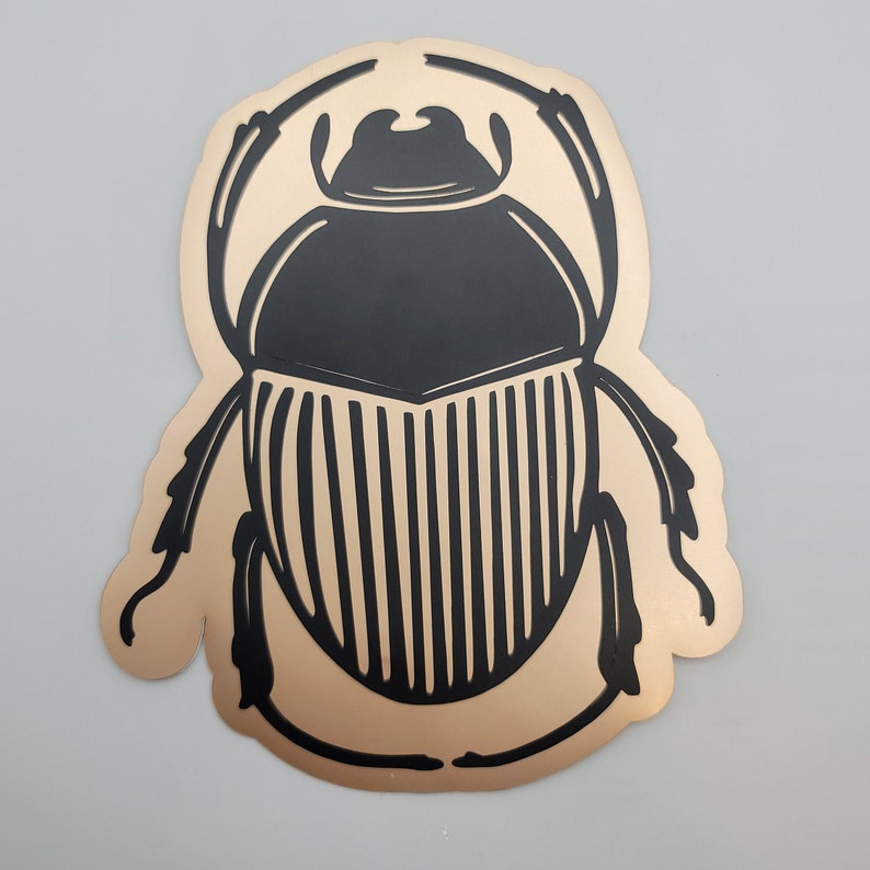 Scaracat Sticker Scarab Beetle Sticker Vinyl - Etsy