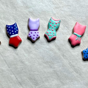 1:6 Scale Pool/Beach Party Swimsuit Cookies (6) for 11-12 Inch Fashion Dolls
