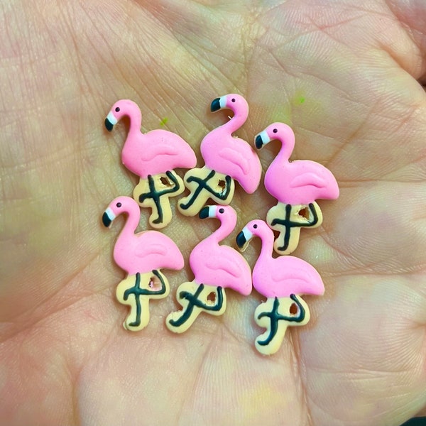 1:6 Scale Pink Flamingo Cookies (6) for 11-12 Inch Fashion Dolls