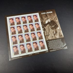 James Cagney Stamps-1998 US 33-Cent –Vintage United States Postal Stamps- Legends of Hollywood Stamps -Vintage Unused Stamps