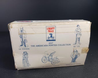Liberty Falls Pewter Figurines Set AH47 Americana Collection 1994