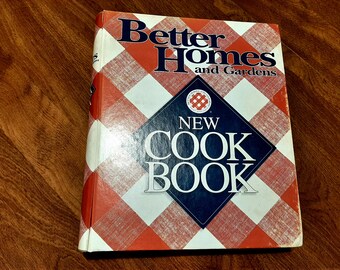 Vintage Cookbook-  1996 BHG Cookbook- Gingham Cover Cookbook - Nostalgic Culinary Companion from Better Homes and Gardens- As-Is