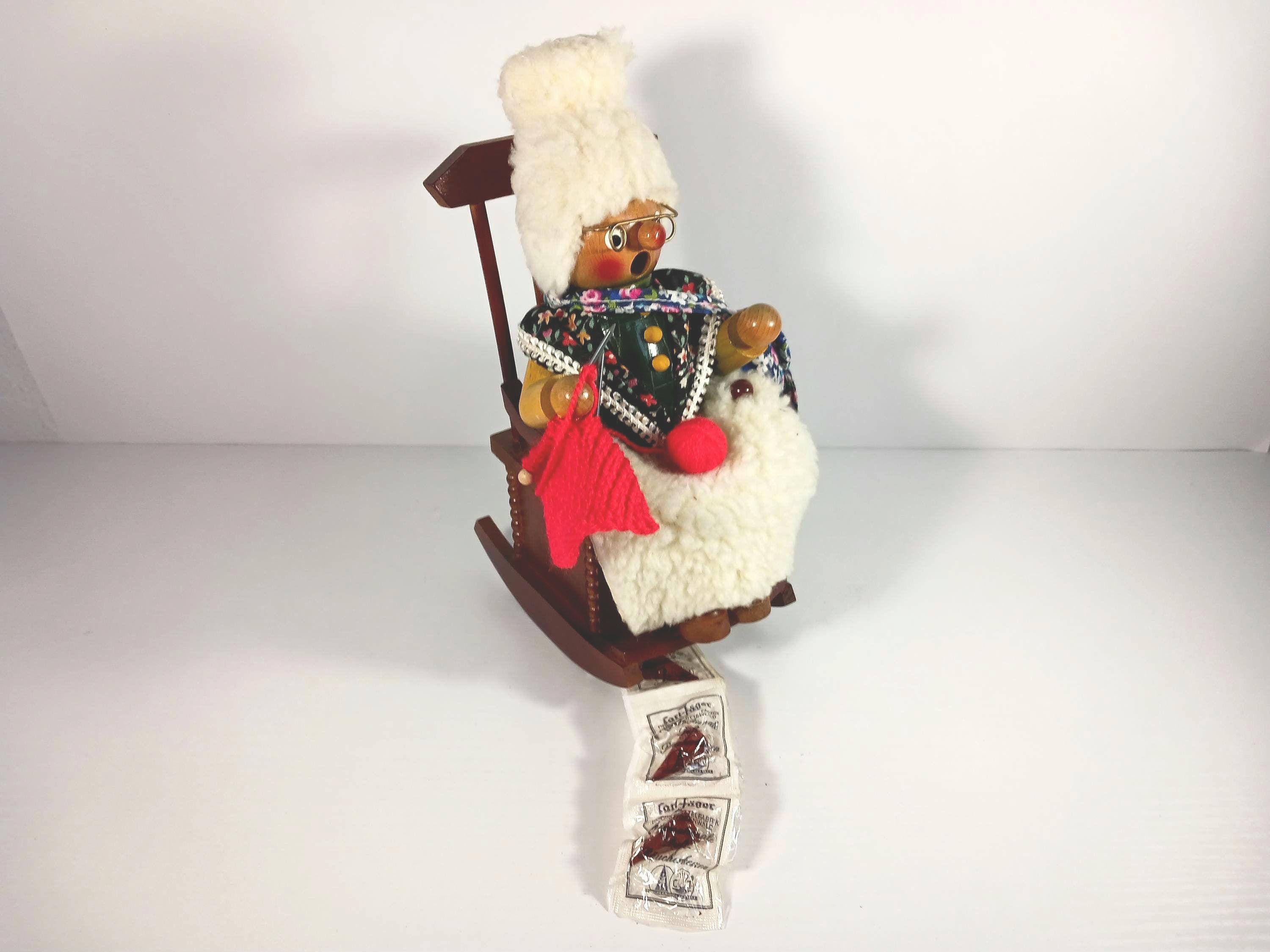 Steinbach Rocking Grandma Smoker Music Box – Handmade Wooden