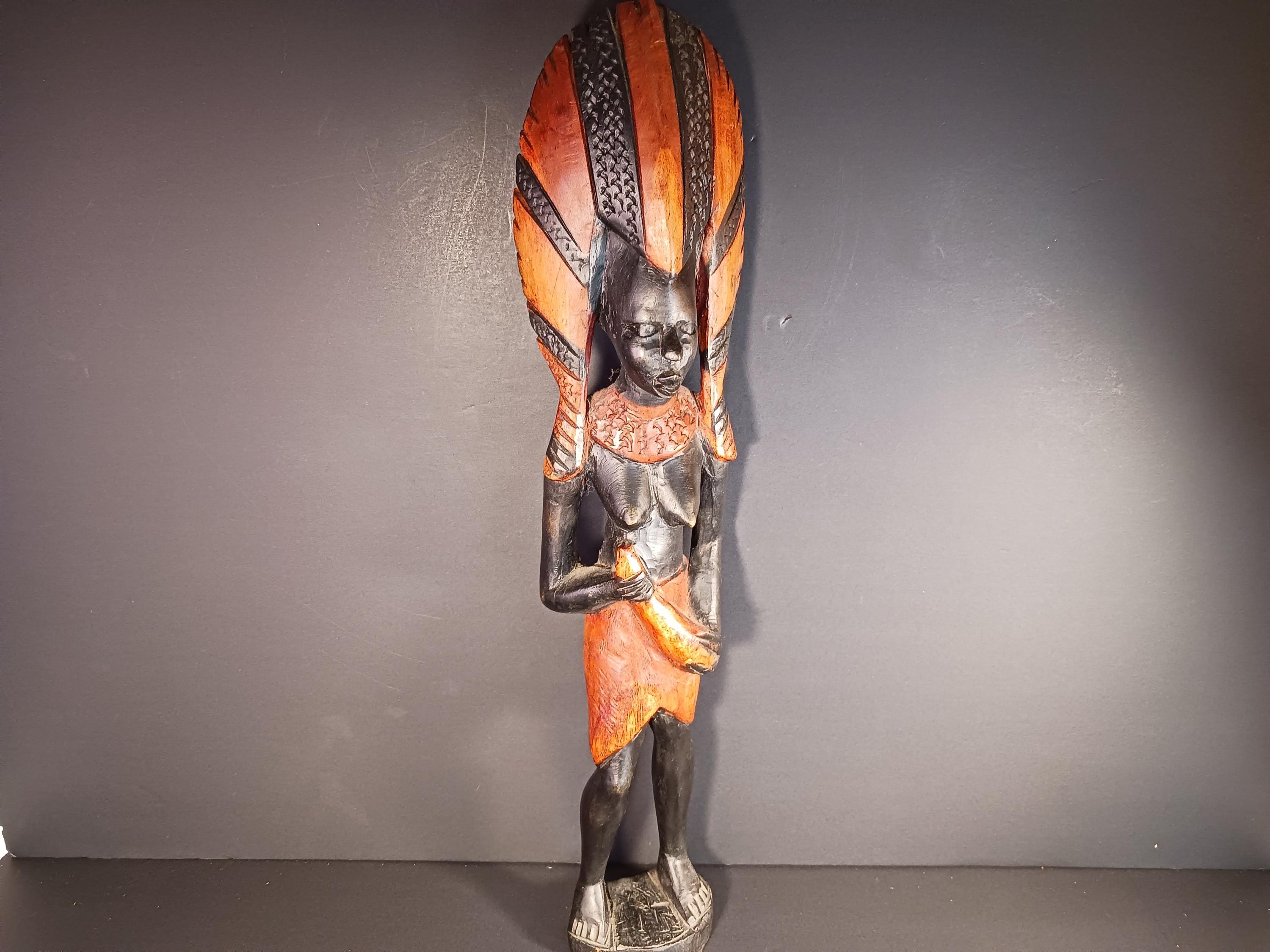 1960年代ケニアで購入 アフリカンアート 木製彫刻 1960年代ケニアで購入 アフリカンアート 木製彫刻