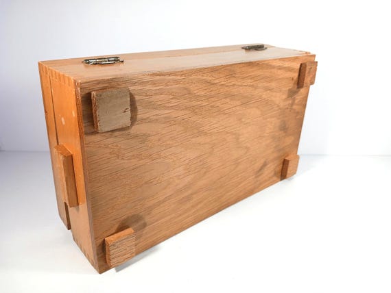 Vintage Carved Cedar Box – Cottagecore Keepsake J… - image 8