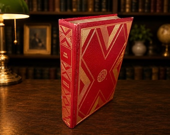 1942 The Robe by Lloyd C. Douglas Hardcover Decorative Red Gilt Classic Novel – AS-IS