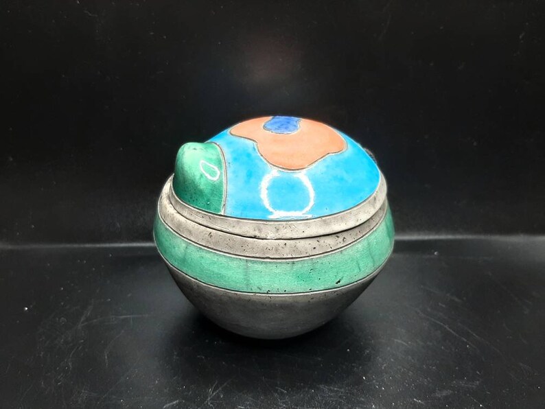 Vintage Handcrafted South African Pottery Dream/wish Jar and Trinket