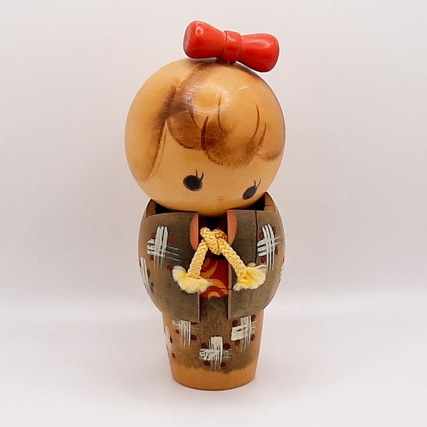 Vintage Japanese Kokeshi Wooden Doll