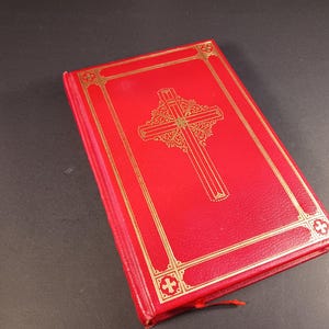 1961 “My Catholic Companion” Red Hardcover-Vintage Religious Book – Faith-Based Catholic Collectible - Spiritual Gift- Religious Memorabilia