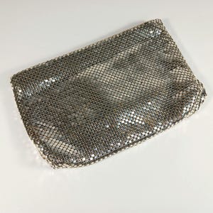 Silver Mesh Clutch – Vintage Purse-Elegant Evening Clutch- Evening Bag - Formal Bag- Wedding Clutch - Prom Clutch- Gift for Her