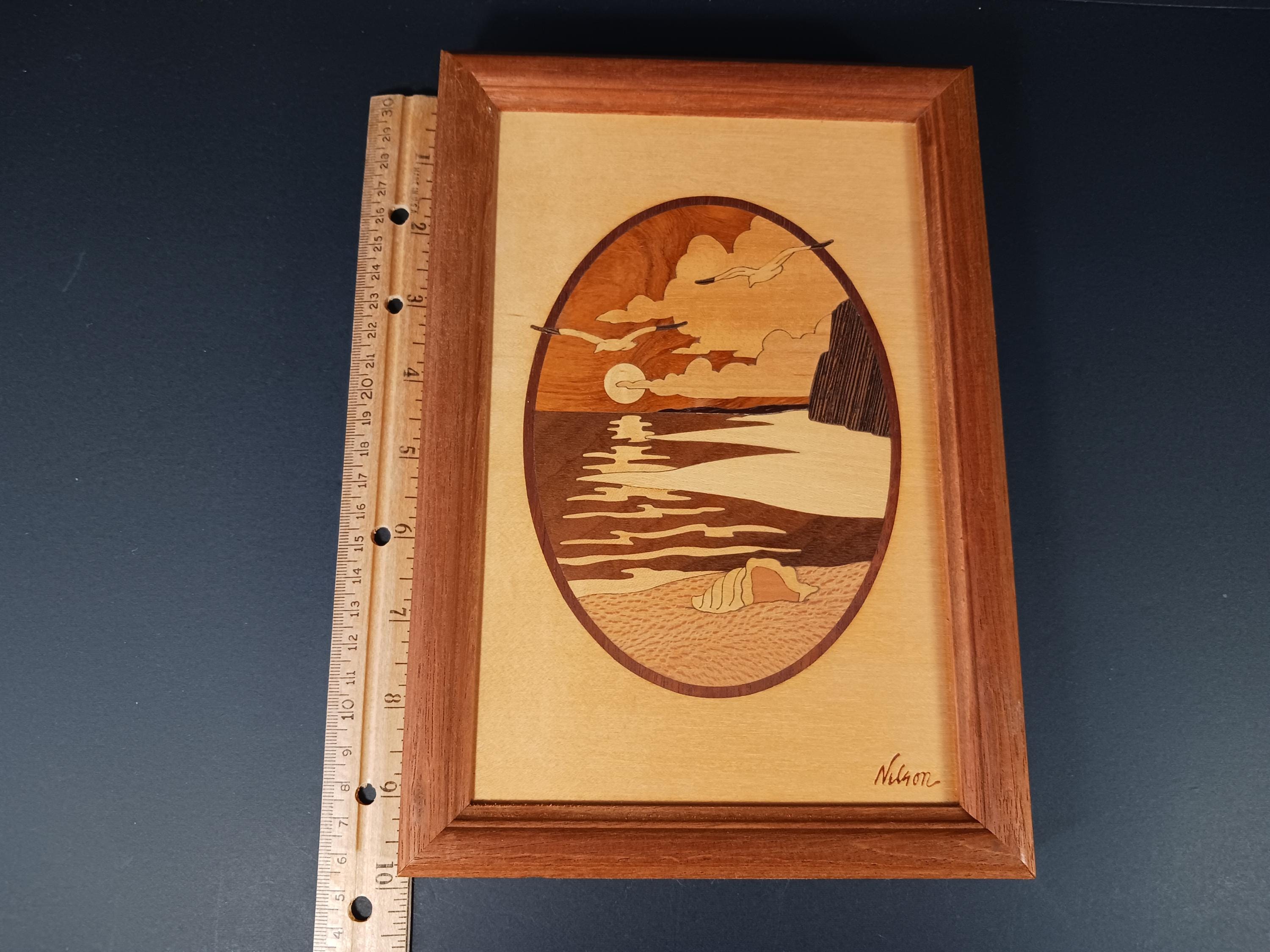Hudson Inlay 】 木象嵌 マーケトリー ジェフネルソン Vintage Multi