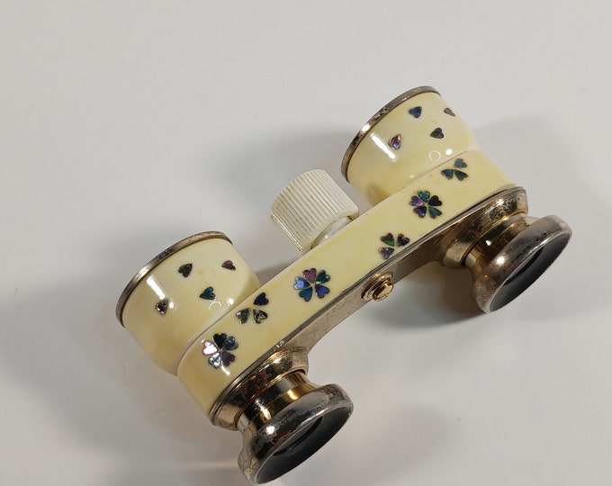 Elegant Vintage Mignon Opera Glasses With Abalone Inlay 2.5x Etsy