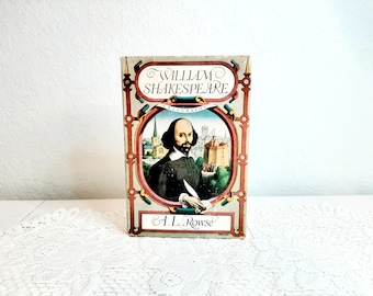First Edition Hardcover – &#39;William Shakespeare: A Biography&#39; – Illustrated Collectible Book – Gift for Book Lovers- Vintage Hardcover Book