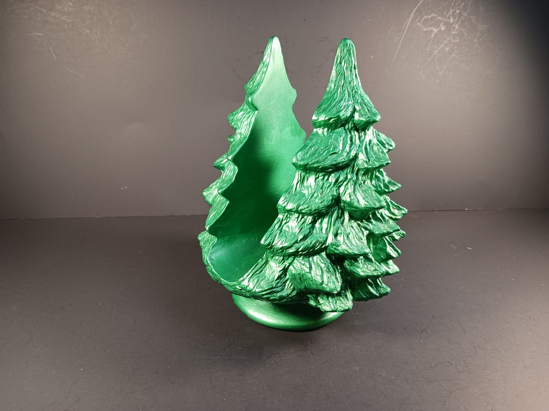 Enchanting Festive Elegance Vintage Christmas Tree Napkin Holder for