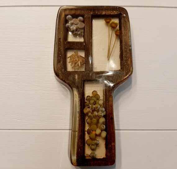 Vintage Lucite Wheat Seed Grain Spoon Rest Etsy