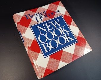 Vintage Cookbook- 1991 Gingham Cover Better Homes and Garden New Cookbook-Culinary Gift- As- Is