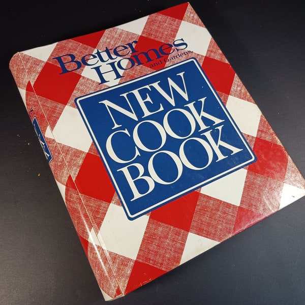 Vintage Cookbook- 1991 Gingham Cover Better Homes and Garden New Cookbook-Culinary Gift- As- Is