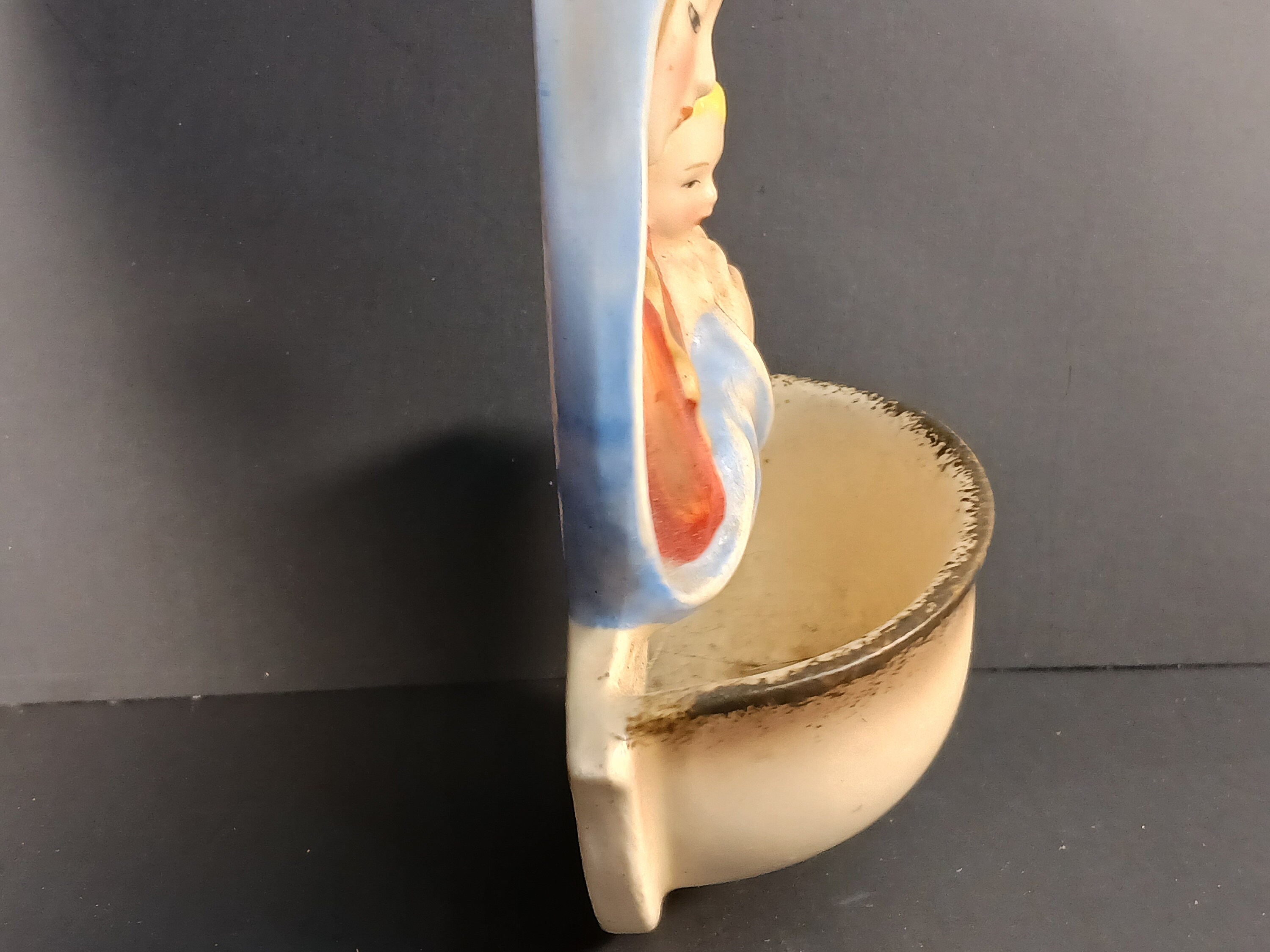 Vintage Goebel Madonna & Child Holy Water Font Rare W. Germany
