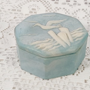 Blue Incolay Stone Box - Etsy