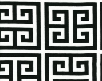 Premier Prints Labyrinth Black/white Fabric per yard