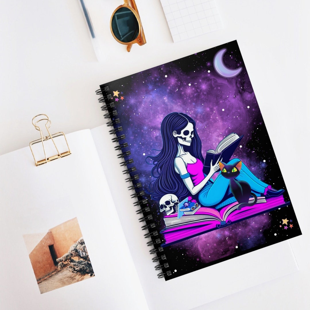 Cryptic Notebook Gothic Notebook, Gothic Journal, Halloween Notebook, Skeleton Journal ...