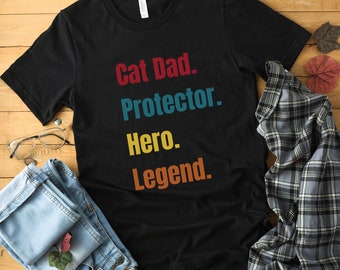 Cat Dad Shirt, Best Cat Dad, Cat Daddy, Cat Themed Gifts, Cat Dad TShirt, Cat Owner Shirt, Cat Father.