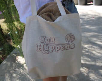 Knit Happens Tote Bag