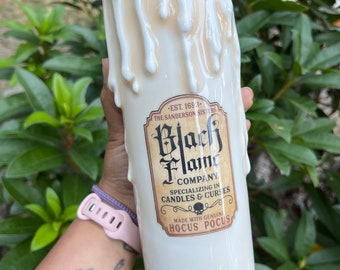 Black flame Candle