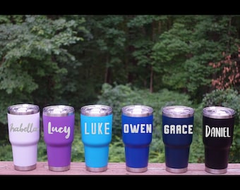 Laser Engraved Personalize Custom 30oz Stainless Steel Insulated Tumbler