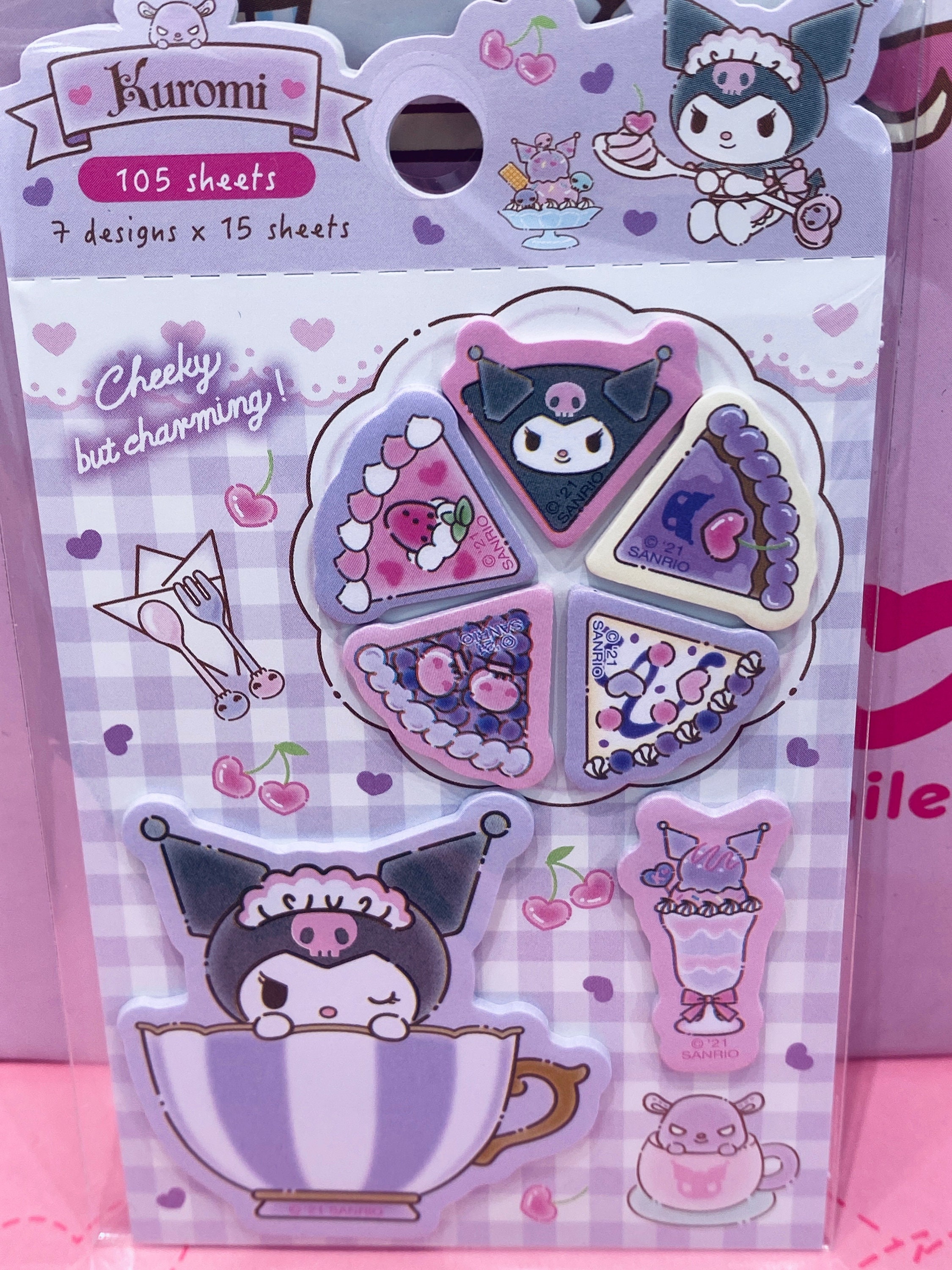 Sanrio Kuromi My Melody Sweet Piano Letter Set Sticker / Made in Japan 2021