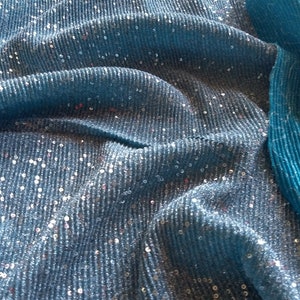 Funkelnde gestrickte, dehnbare Pailletten für Brautschmuck, Hochzeit, Abendgarderobe, Kleiderstoff für besondere Anlässe für Ihren einzigartigen Stil.