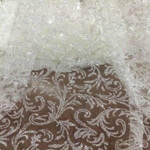 5 iarde - Paillettes glitterate scintillanti incollate per matrimoni, abiti da sera, abiti per occasioni speciali, per creare il tuo design unico.