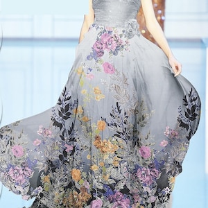 100% Mulberry Thin Silk Chiffon for Wedding, Party, Summer, Every Day Wear Fabric W-53" to Create Your One-Of-Kind Dress.