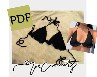 Ruffle Bikini Top Crochet Pattern