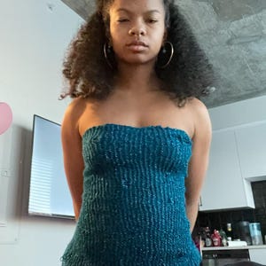 Knit Split Back Tube Top Pattern | Rae Crochets