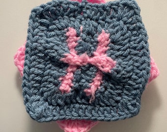 Pisces Symbol Crochet Granny Square Pattern Rae Crochets
