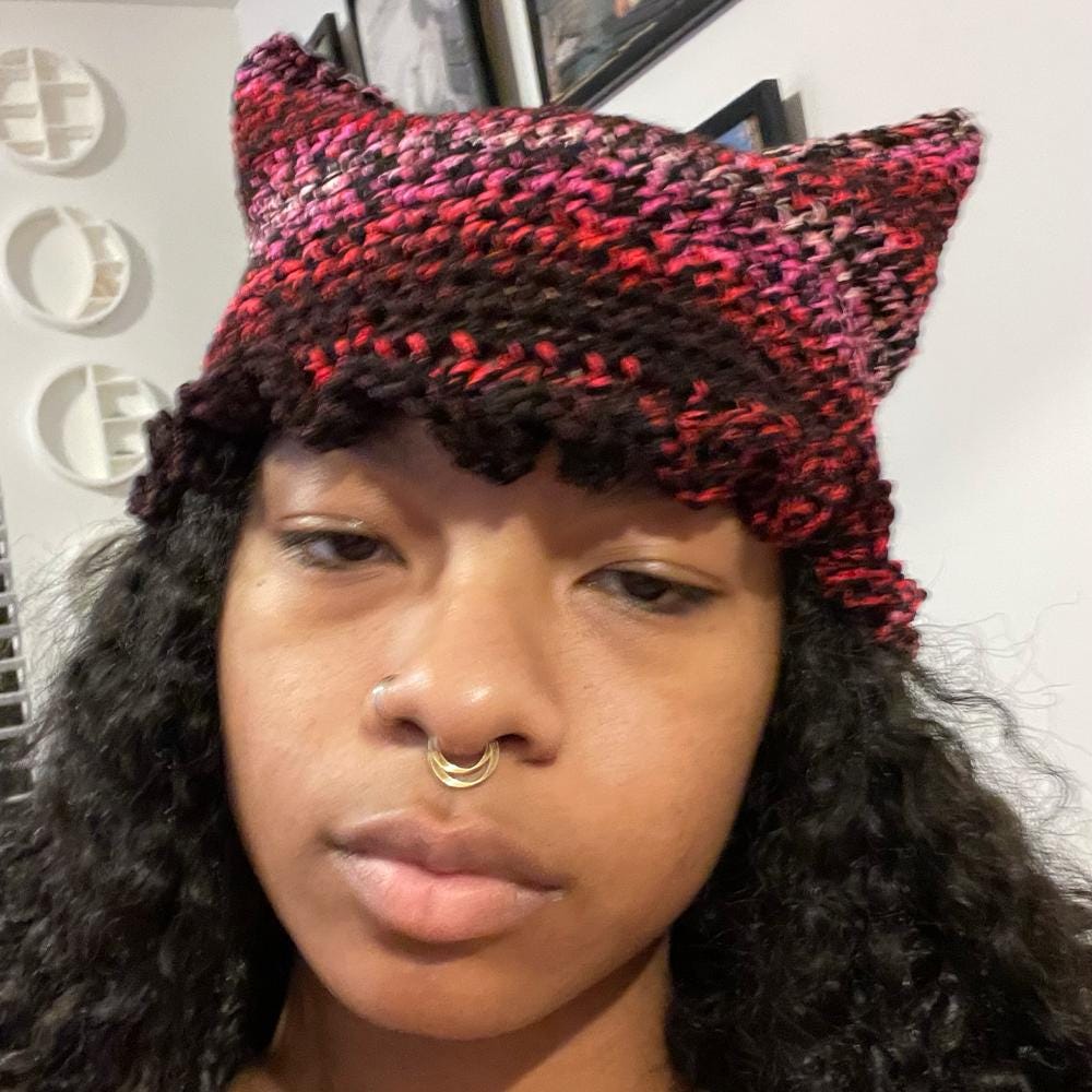 Cat Ear Ruffle Brim Hat Crochet Pattern Rae Crochets - Etsy