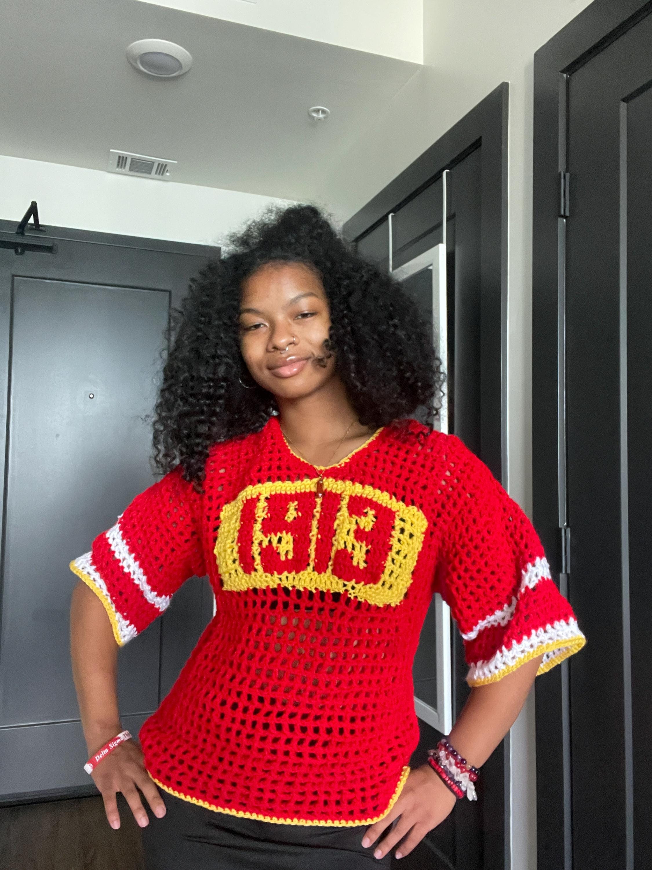 1913 + Line Number Crochet Mesh Jersey von Rachel McBride