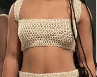 Cropped Square Neck Tank Crochet Pattern Rae Crochets