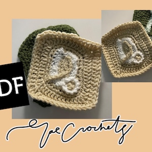 Capricorn Symbol Crochet Granny Square Pattern Rae Crochets