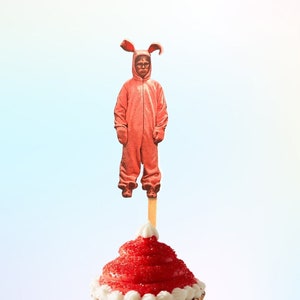 Christmas Bunny PJ Cupcake Toppers - 12er Set | Weihnachtsfeier