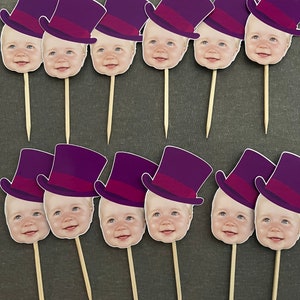 Personalized Willy Face Cupcake Topper - Set of 12 | Cupcake Toppers | OneKa